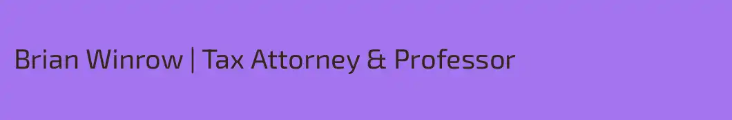 Brian Winrow | Tax Attorney & Professor